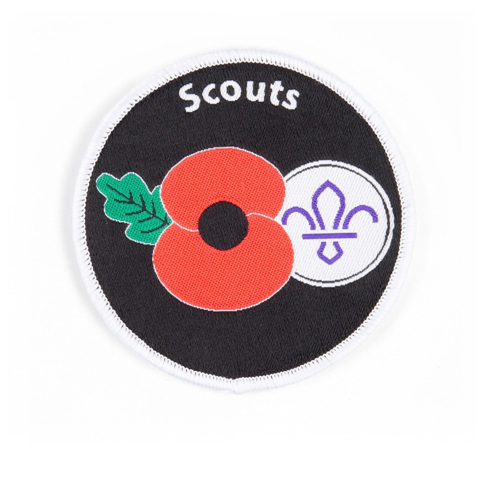 Poppy & Scouts Woven Badge