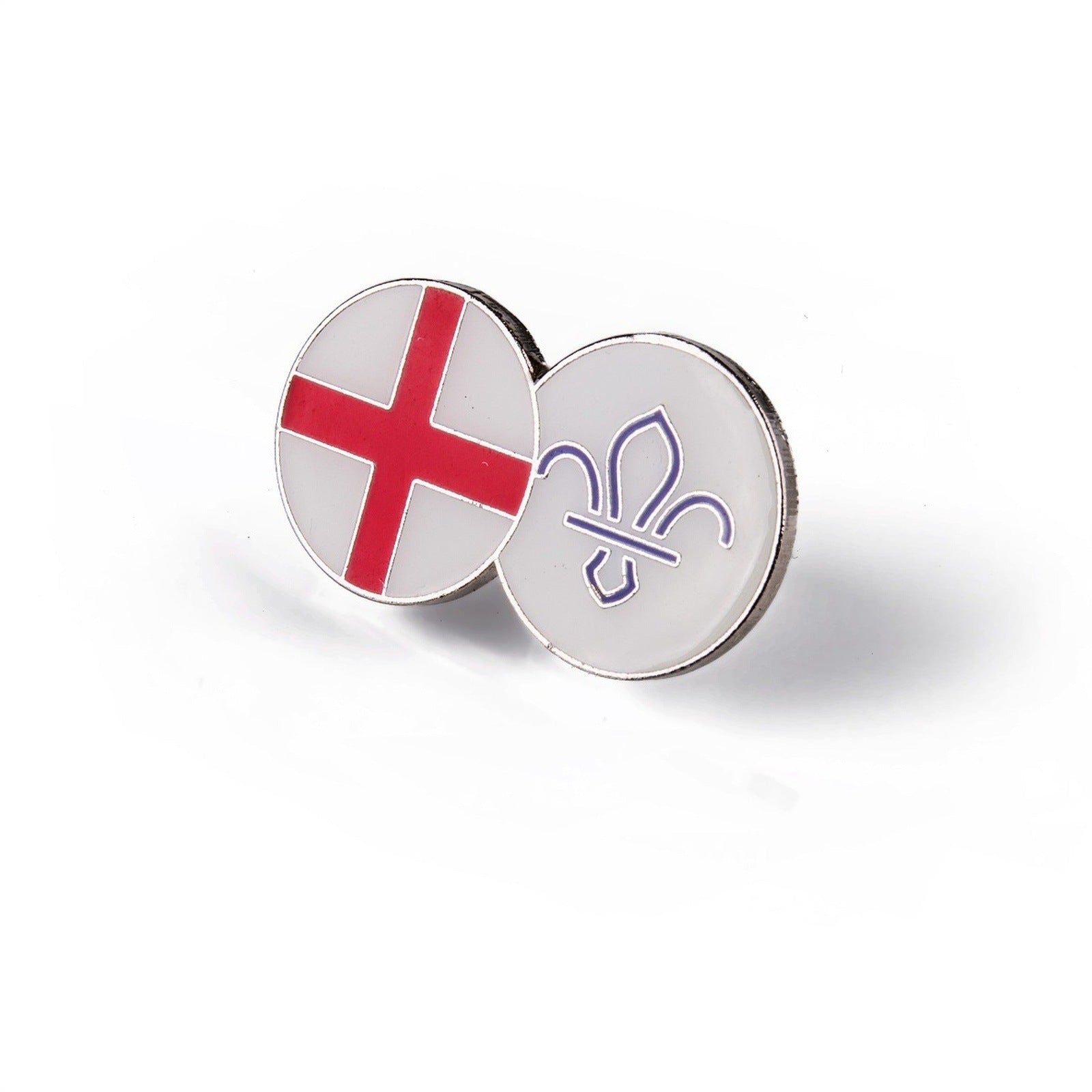 England Fleur de Lis Scouts Dual Pin Badge