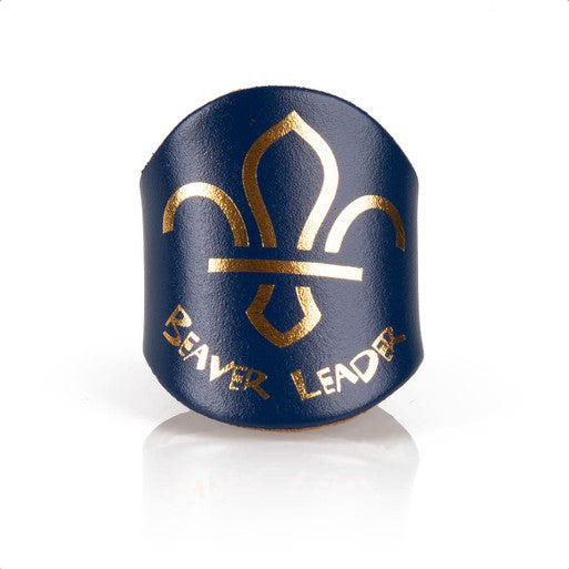 Beaver Scouts Leader Leather Woggle