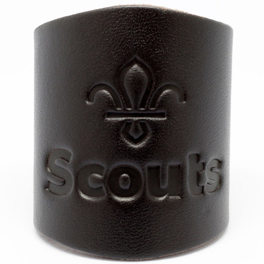 Scouts Plain Embossed Leather Woggle