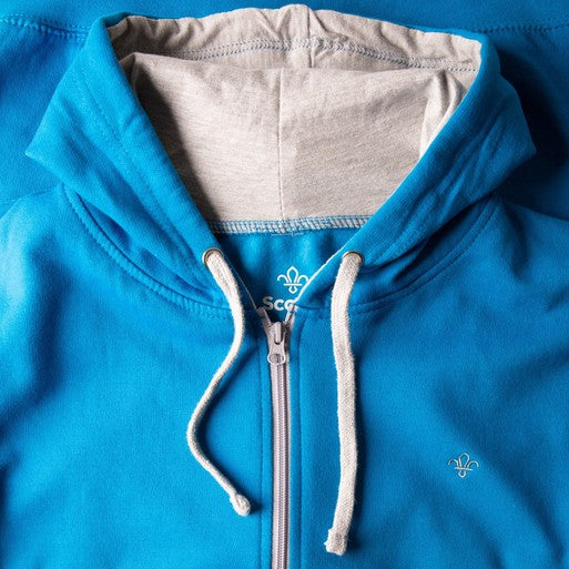 Fleur de Lis Brights Zip Through Hoodie