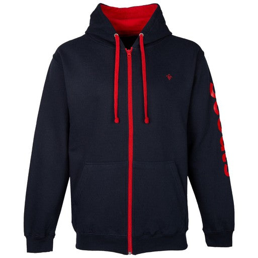 Fleur de Lis Brights Zip Through Hoodie