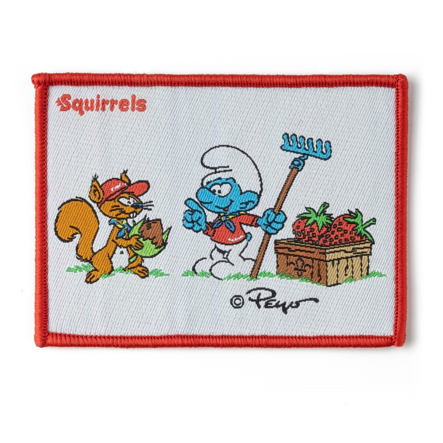 Smurf Squirrel Scout Fun Blanket Badge
